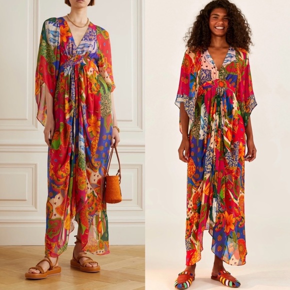 FARM Rio Dresses & Skirts - Farm Rio Sunny Mix Maxi Dress